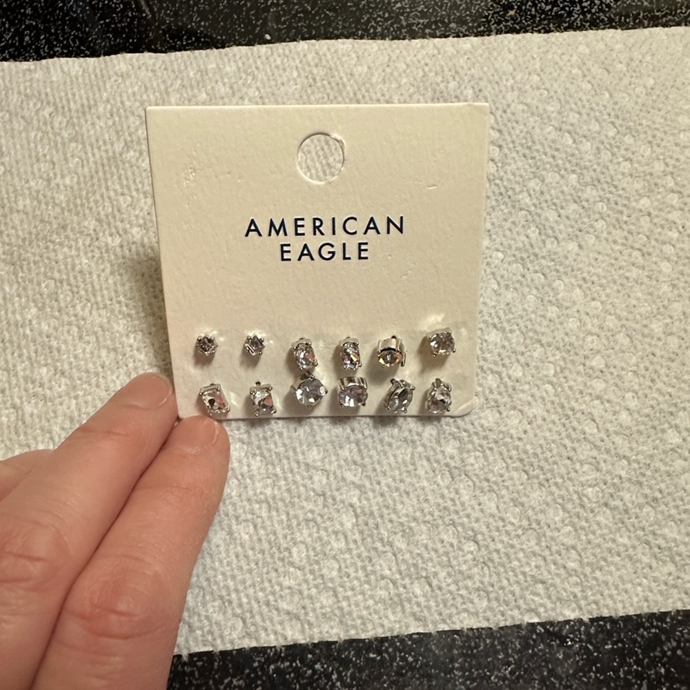 American Eagle Outfitters Silver and Gold Hoop Earrings Collection